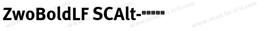 ZwoBoldLF SCAlt字体转换